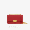 BAFELLI Textured Chain Shoulder Bag – Small Square Elegance - Gaas bag's room