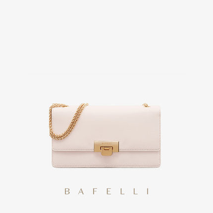 BAFELLI Textured Chain Shoulder Bag – Small Square Elegance - Gaas bag's room