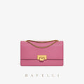 BAFELLI Textured Chain Shoulder Bag – Small Square Elegance - Gaas bag's room