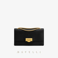 BAFELLI Textured Chain Shoulder Bag – Small Square Elegance - Gaas bag's room