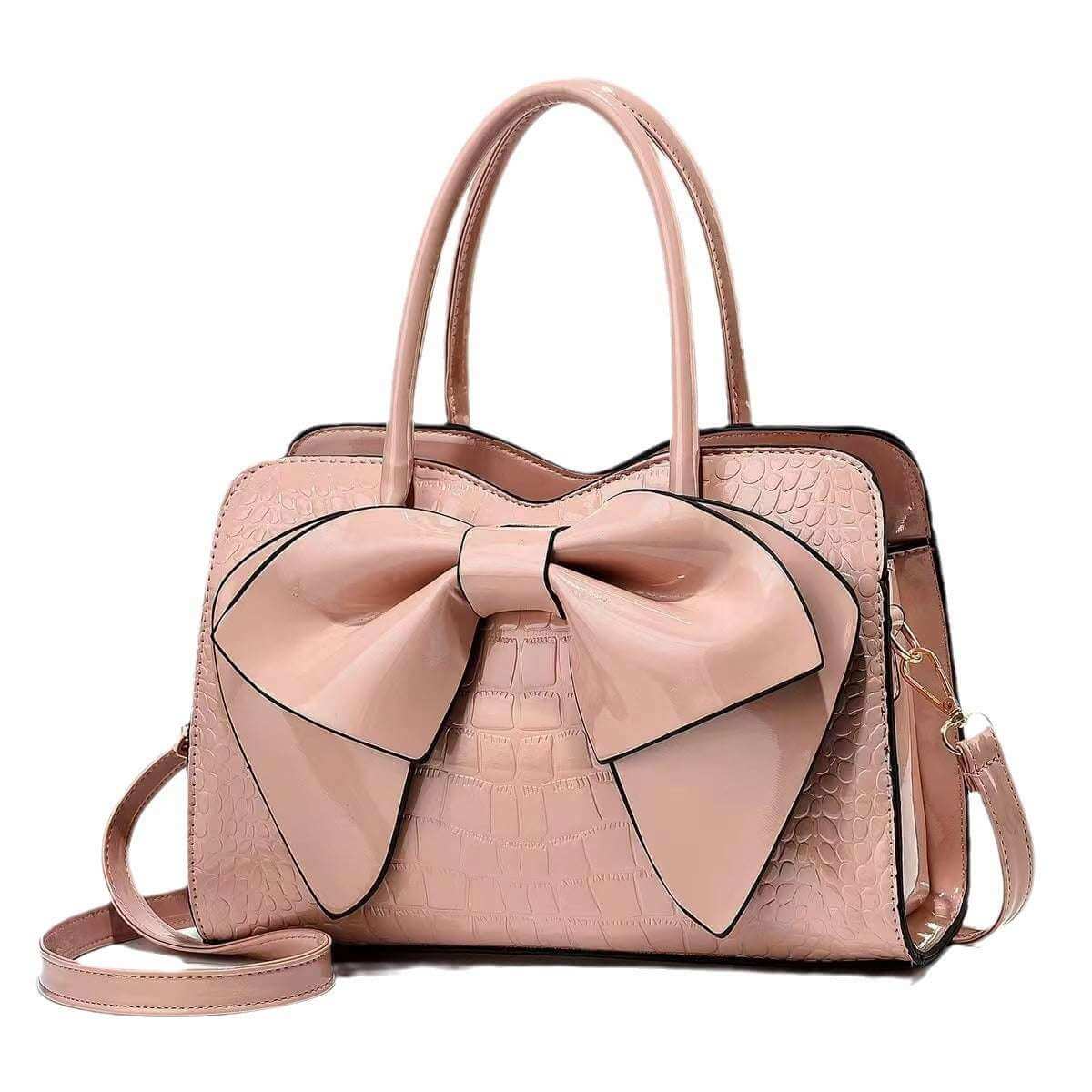 2024 New Elegant Women's Handbag with Bow – Stylish &amp; Spacious