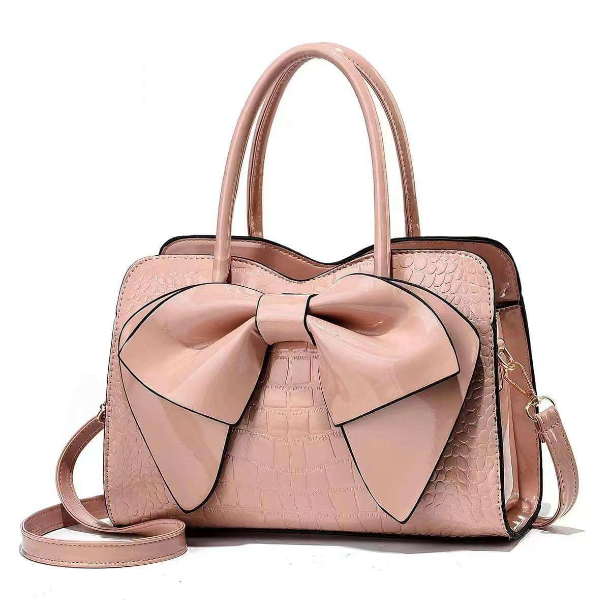 2024 New Elegant Women's Handbag with Bow – Stylish &amp; Spacious